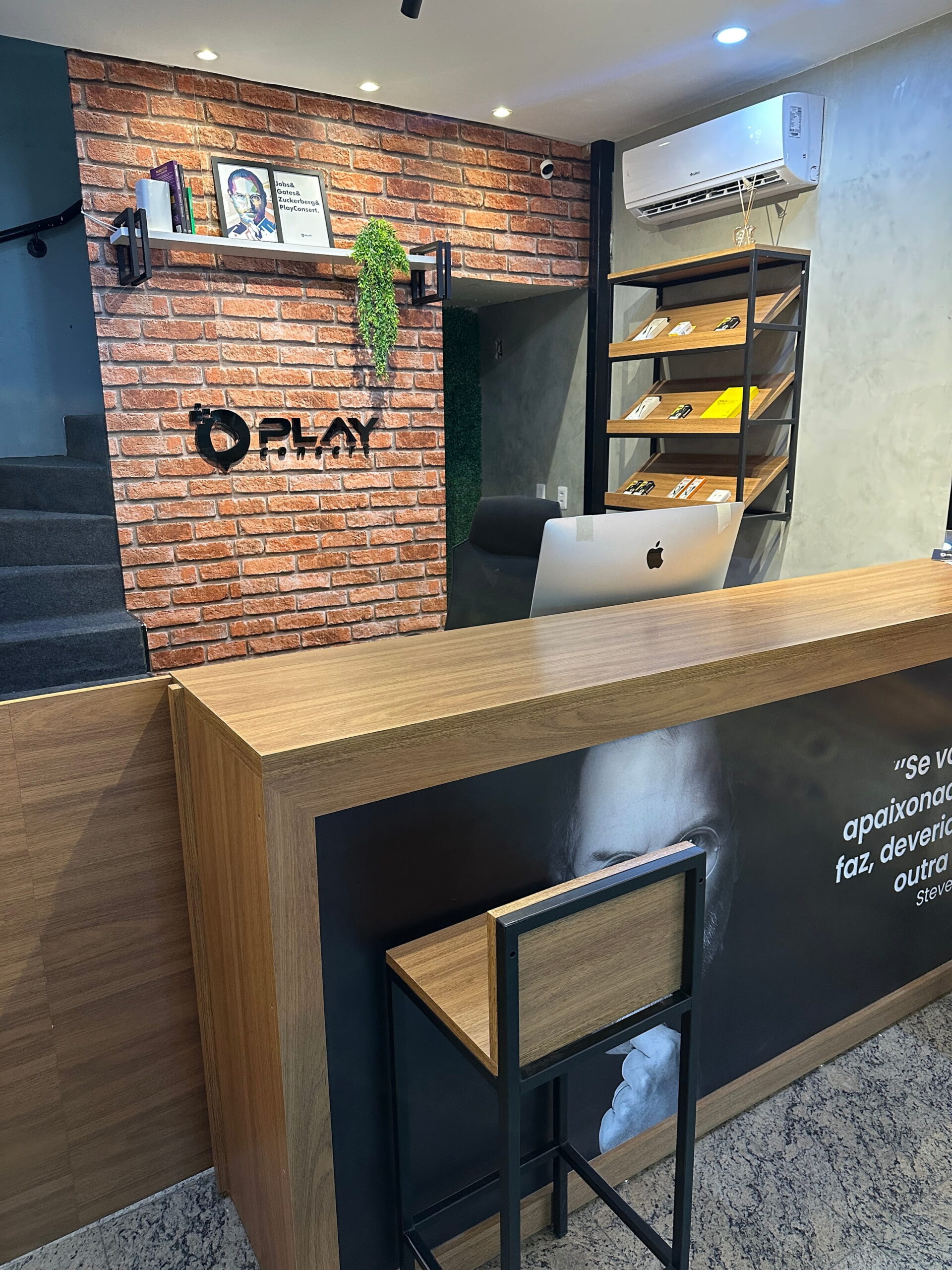 Espaço interno da Play Consert em Salvador